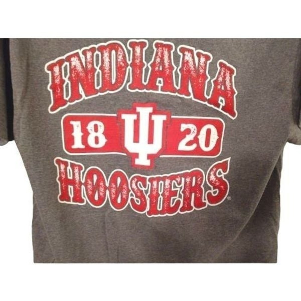 University of Indiana Hoodie Tee Grey Men's Size L
